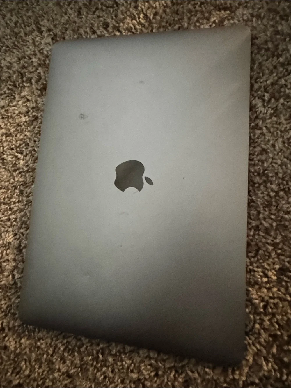 Apple Space Gray MacBook Pro Top-View Laptop